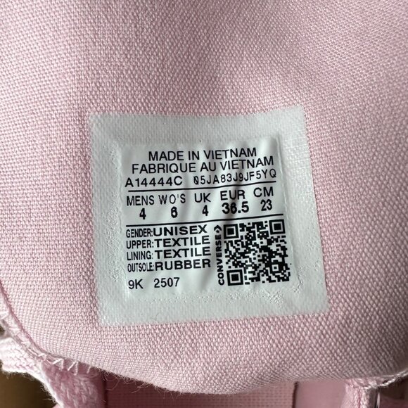 ⭐Converse Chuck 70 Hi Bow Edgy Studded Size 4 Men's Shoes Sneakers Pink A14444C⭐ - Picture 10 of 10